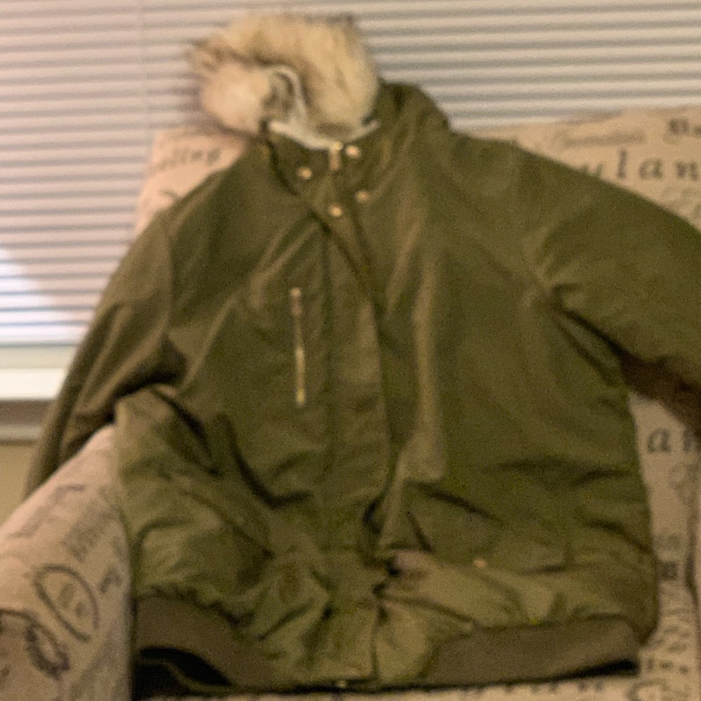 Charlotte Russe Plus Long Military Green Coat
